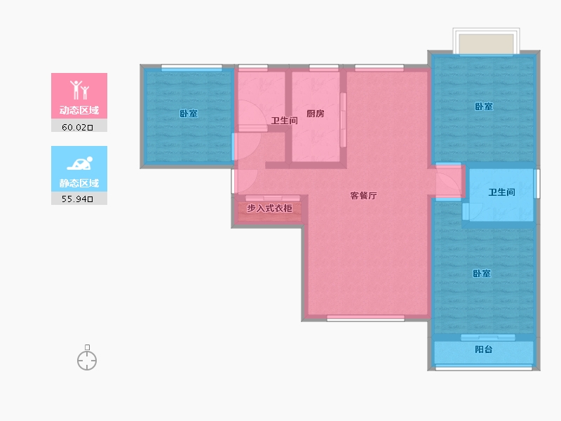 河北省-邯郸市-永华新城-103.14-户型库-动静分区