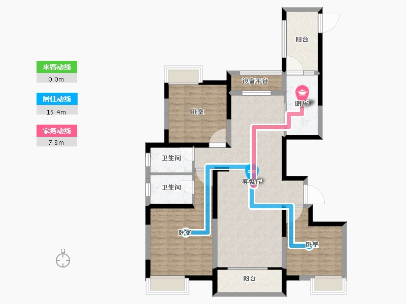 安徽省-合肥市-徽盐世纪广场-106.25-户型库-动静线