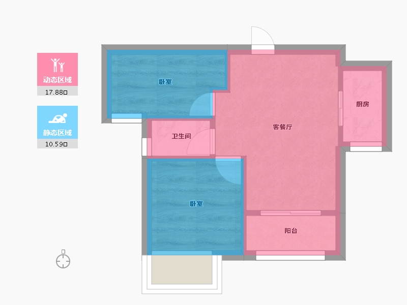 山东省-济南市-银丰唐郡荷花园-24.77-户型库-动静分区