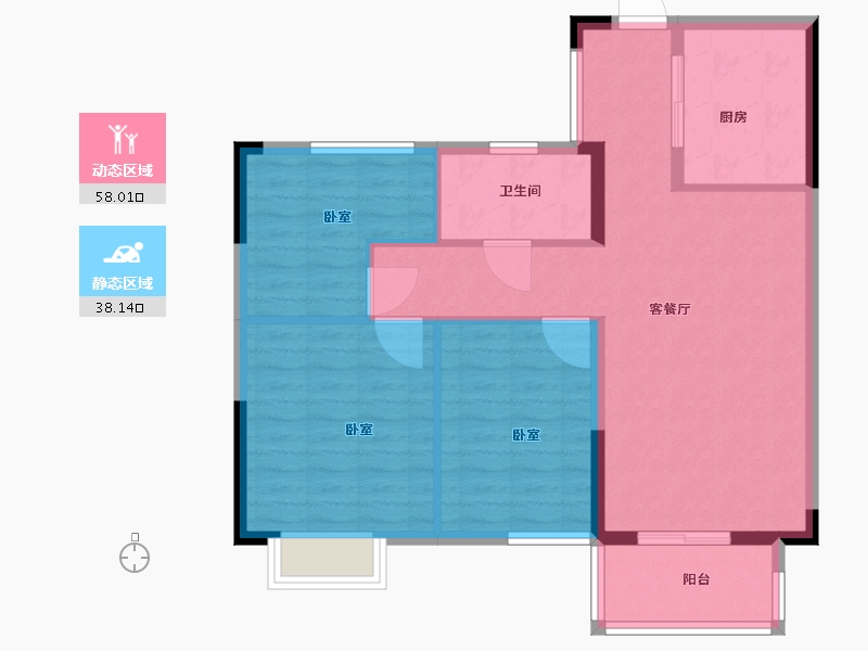 江苏省-盐城市-嘉业上郡-87.00-户型库-动静分区