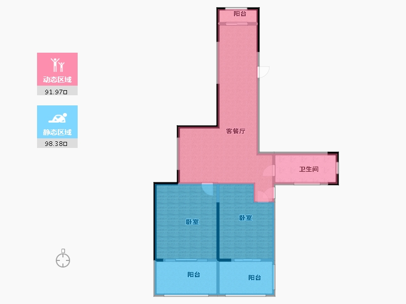 江苏省-盐城市-创元金域华府-176.00-户型库-动静分区