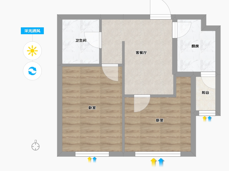 辽宁省-抚顺市-抚顺巴塞-43.13-户型库-采光通风