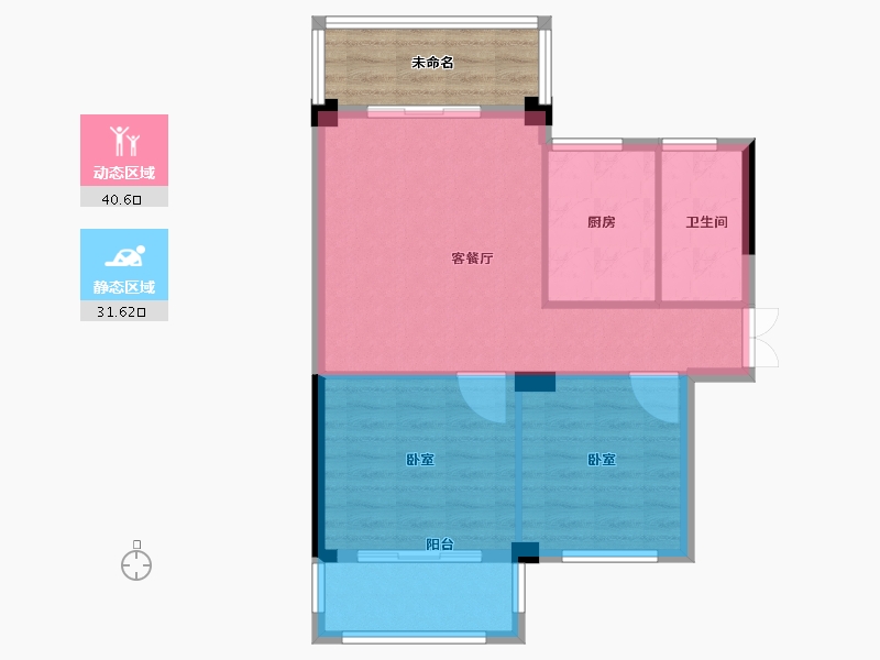 浙江省-杭州市-恒厚阳光城-72.00-户型库-动静分区