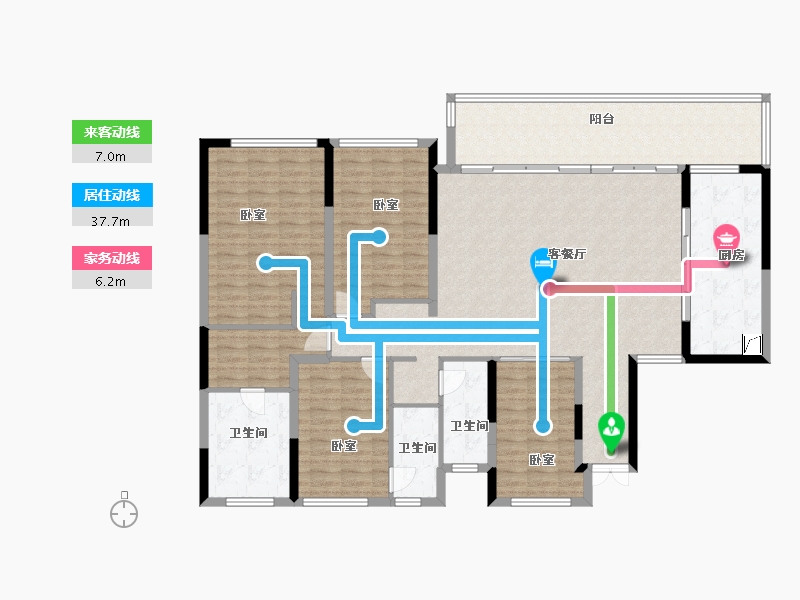 贵州省-贵阳市-中国铁建铁建城-172.19-户型库-动静线