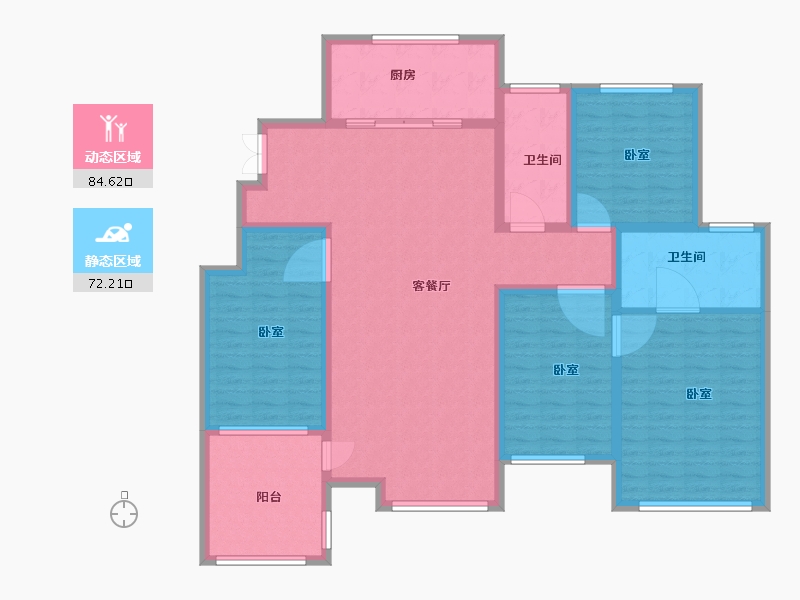 河北省-石家庄市-紫睿天和-141.74-户型库-动静分区