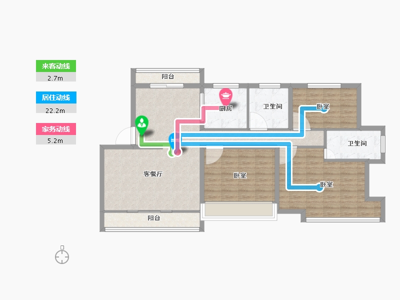 安徽省-宣城市-金玉苑-101.29-户型库-动静线