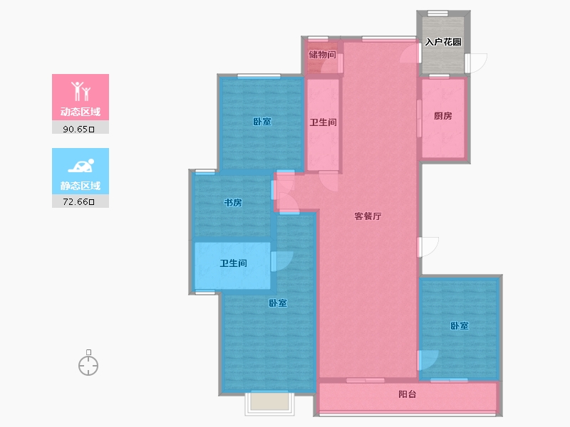 河北省-邯郸市-现代·颐和苑-152.00-户型库-动静分区