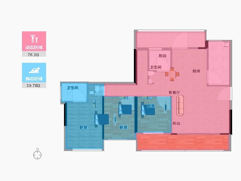 贵州省-贵阳市-建发央著-106.12-户型库-动静分区