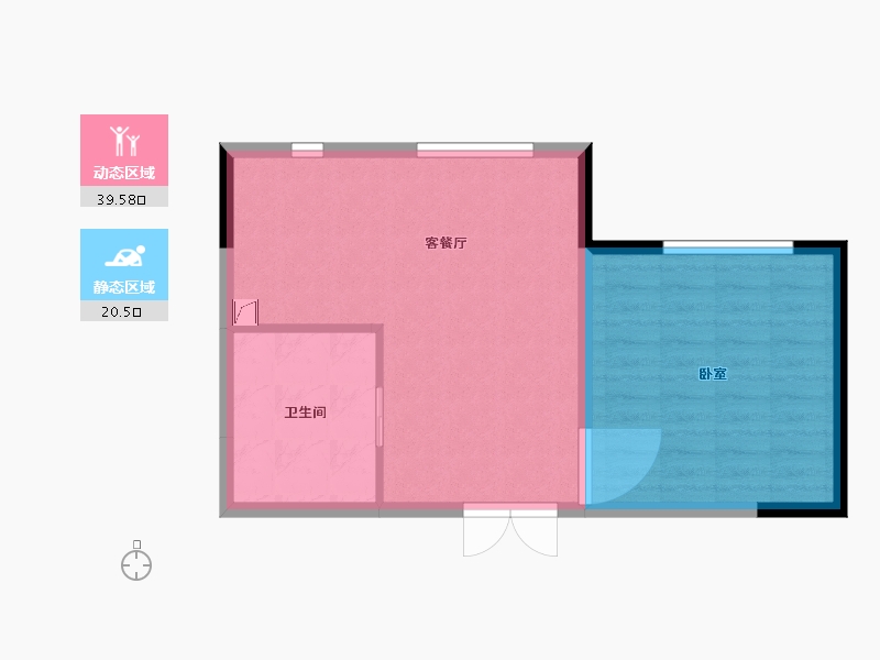 江苏省-南京市-水岸风华-55.00-户型库-动静分区