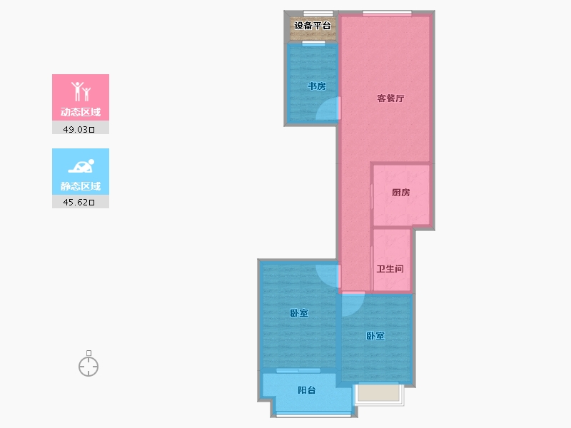 江苏省-南通市-浅水湾·名门世家-87.00-户型库-动静分区