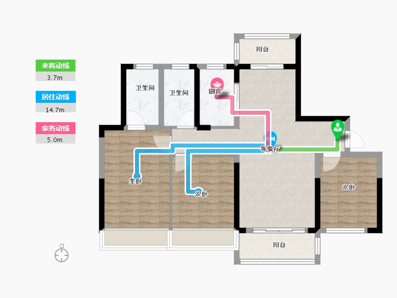 四川省-成都市-中南云樾-92.00-户型库-动静线