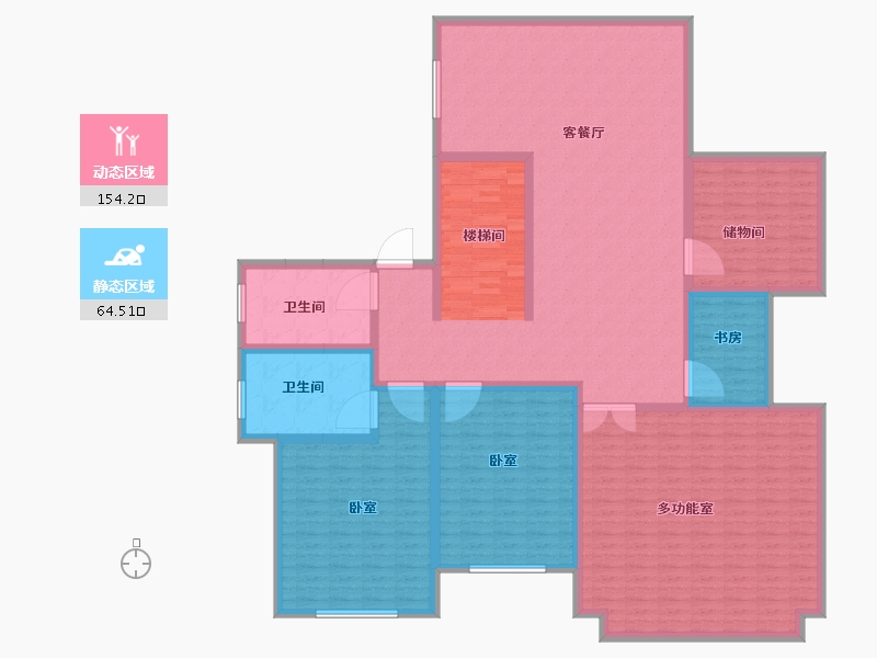 辽宁省-丹东市-恒景·溪山壹號-200.00-户型库-动静分区