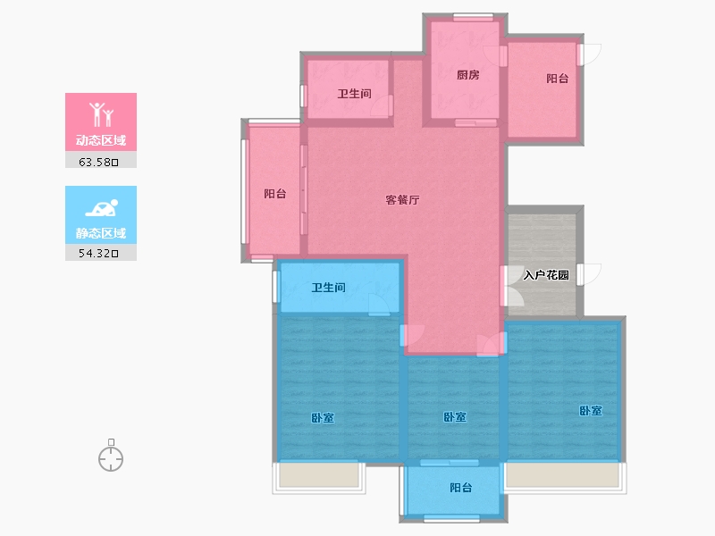 江苏省-盐城市-创元金域华府-112.00-户型库-动静分区