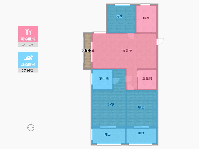 浙江省-湖州市-龙溪御庭-93.00-户型库-动静分区