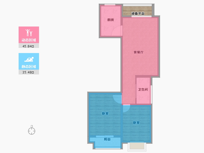 江苏省-南通市-浅水湾·名门世家-76.00-户型库-动静分区