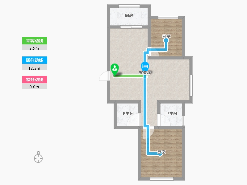 辽宁省-辽阳市-君悦天下-66.07-户型库-动静线