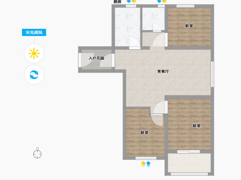 江苏省-南京市-御珑湾-81.00-户型库-采光通风