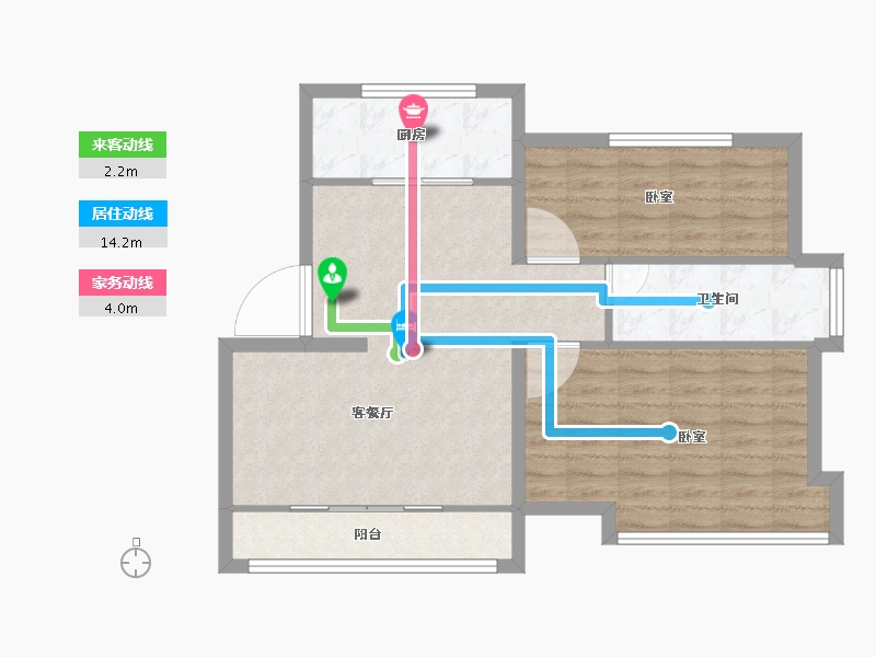 安徽省-宣城市-金玉苑-76.27-户型库-动静线