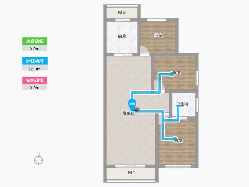 安徽省-宣城市-名都·翰林苑-81.76-户型库-动静线