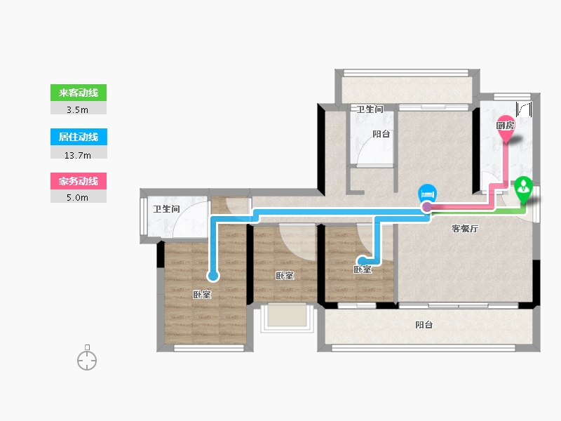 贵州省-贵阳市-建发央著-88.00-户型库-动静线