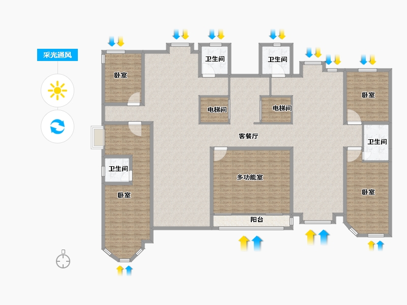 河北省-石家庄市-雍和慢城-272.36-户型库-采光通风