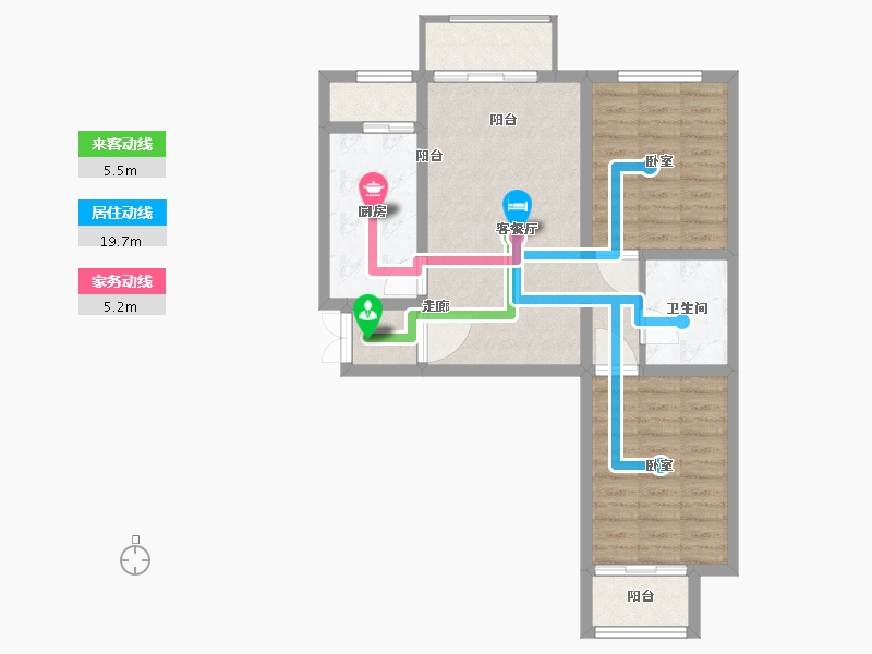 河北省-廊坊市-晨汐晨熙-74.00-户型库-动静线