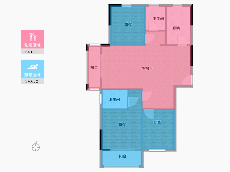 江西省-上饶市-龙华凤凰城-110.00-户型库-动静分区