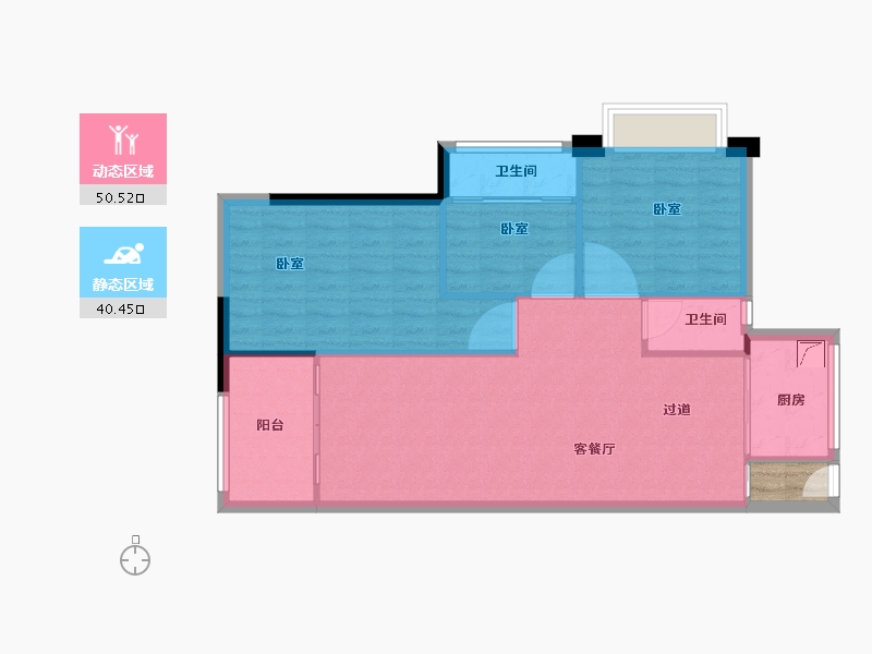 福建省-南平市-建阳融华锦城-85.01-户型库-动静分区