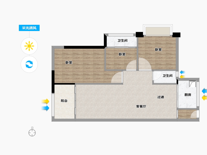 福建省-南平市-建阳融华锦城-85.01-户型库-采光通风