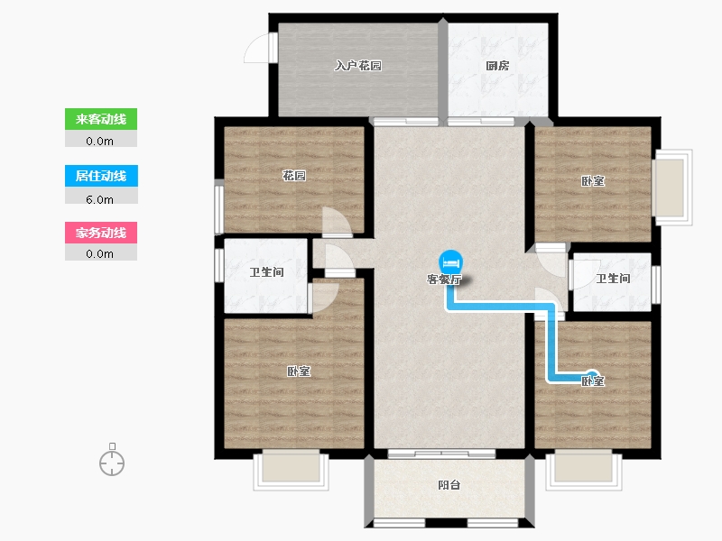 湖南省-娄底市-广圆怡心苑-113.52-户型库-动静线