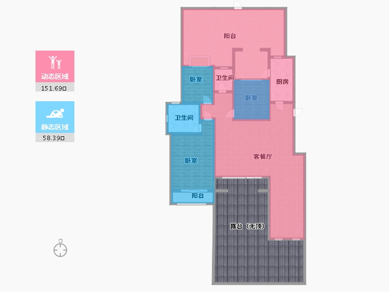 江西省-上饶市-中航城波西塔诺-238.73-户型库-动静分区