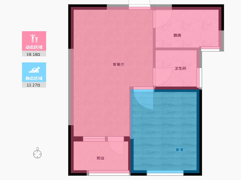 江苏省-扬州市-京杭明珠-46.00-户型库-动静分区