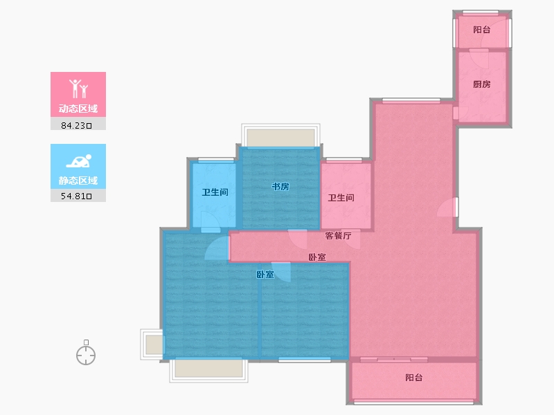 山东省-威海市-保利凯旋公馆-127.40-户型库-动静分区