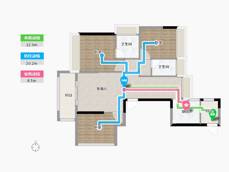 福建省-莆田市-锦福上城-100.61-户型库-动静线