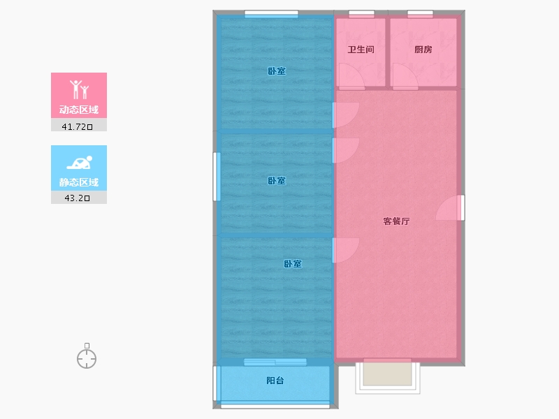 河北省-邢台市-杰地润园-77.86-户型库-动静分区