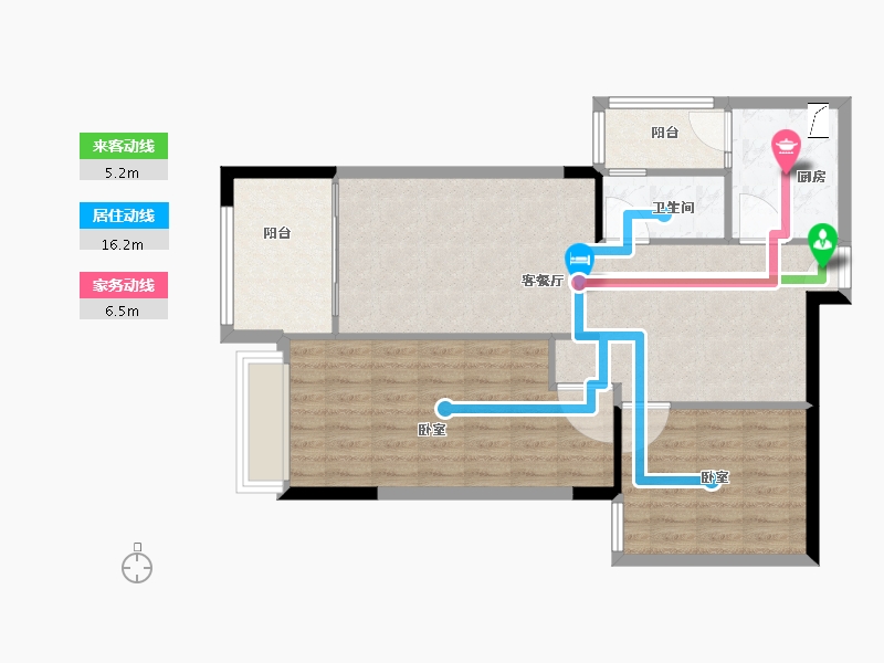 福建省-南平市-建阳融华锦城-83.01-户型库-动静线