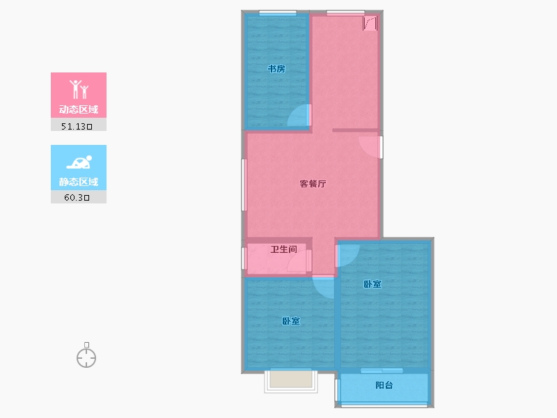 山东省-潍坊市-东晨阳光-99.98-户型库-动静分区