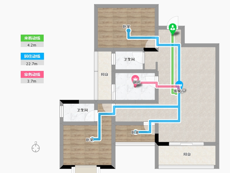 四川省-巴中市-首座巴黎-78.32-户型库-动静线