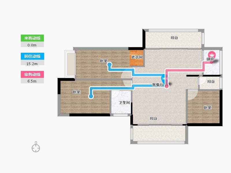 福建省-南平市-建阳融华锦城-110.01-户型库-动静线