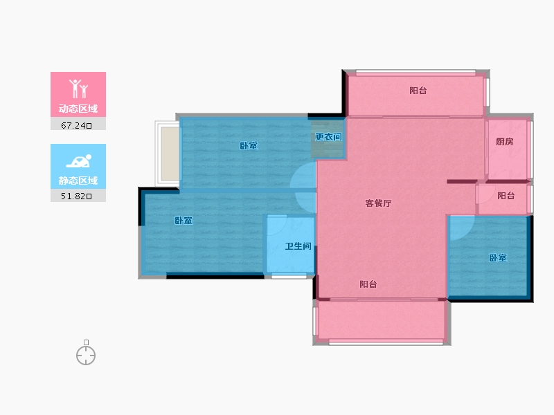 福建省-南平市-建阳融华锦城-110.01-户型库-动静分区