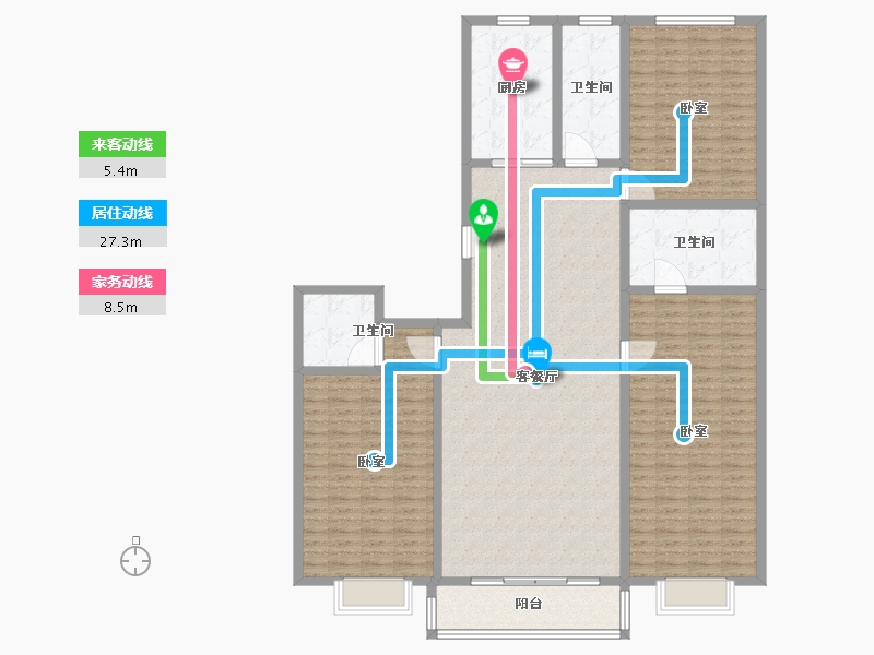 山东省-潍坊市-东晨阳光-171.00-户型库-动静线