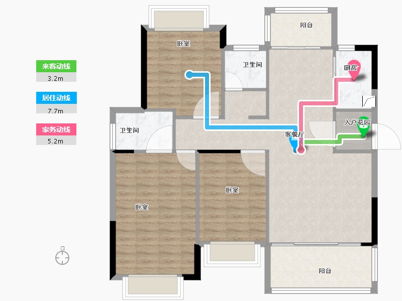 福建省-南平市-建阳融华锦城-102.01-户型库-动静线