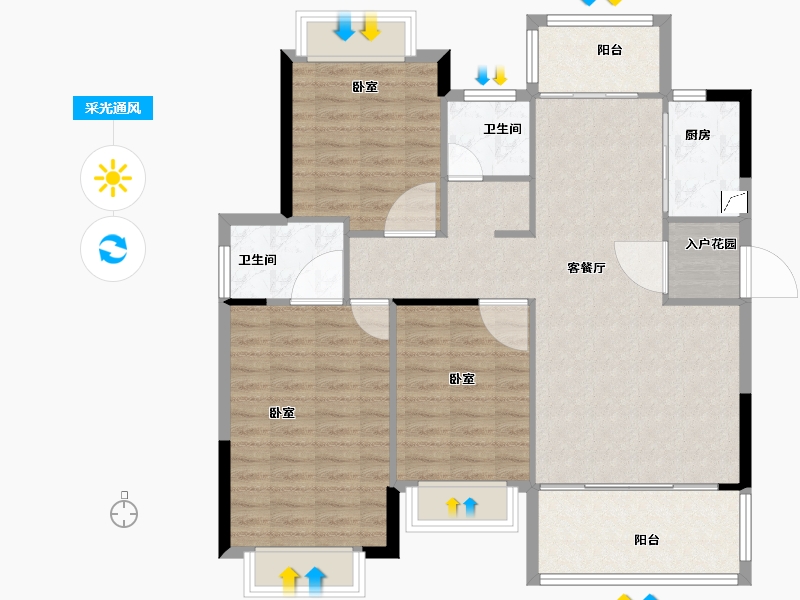 福建省-南平市-建阳融华锦城-102.01-户型库-采光通风