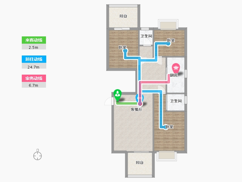 广东省-汕头市-华盛豪苑-100.10-户型库-动静线