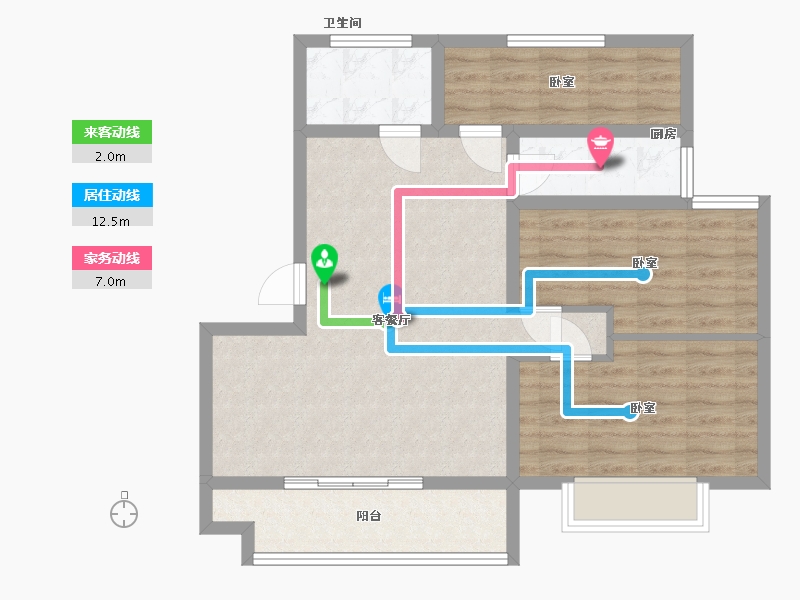 山东省-日照市-裕升璞院-80.29-户型库-动静线