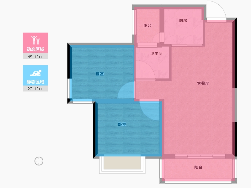 四川省-遂宁市-悦城-60.11-户型库-动静分区