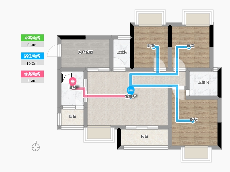 四川省-遂宁市-悦城-60.99-户型库-动静线