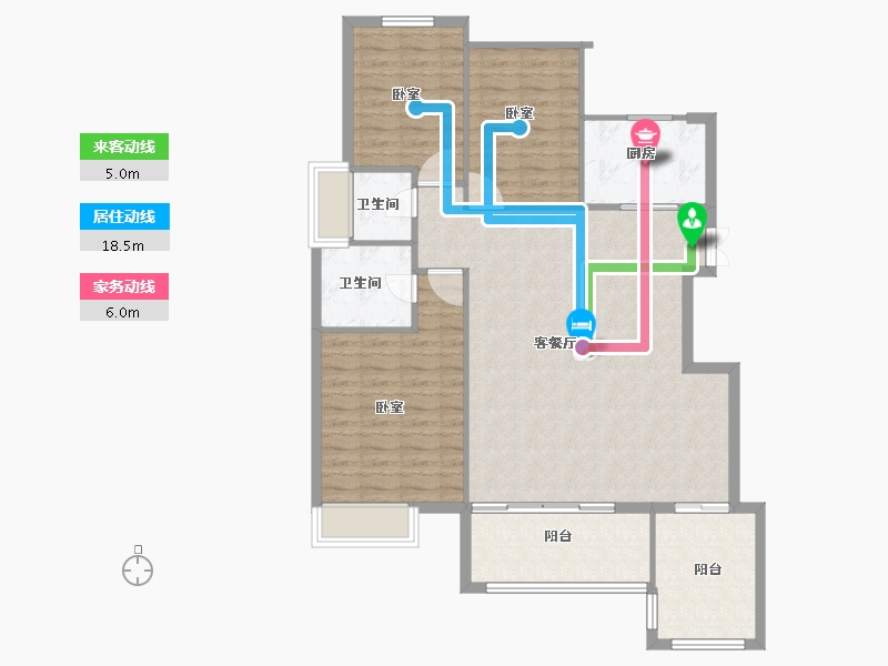 河北省-石家庄市-天山熙湖-110.00-户型库-动静线