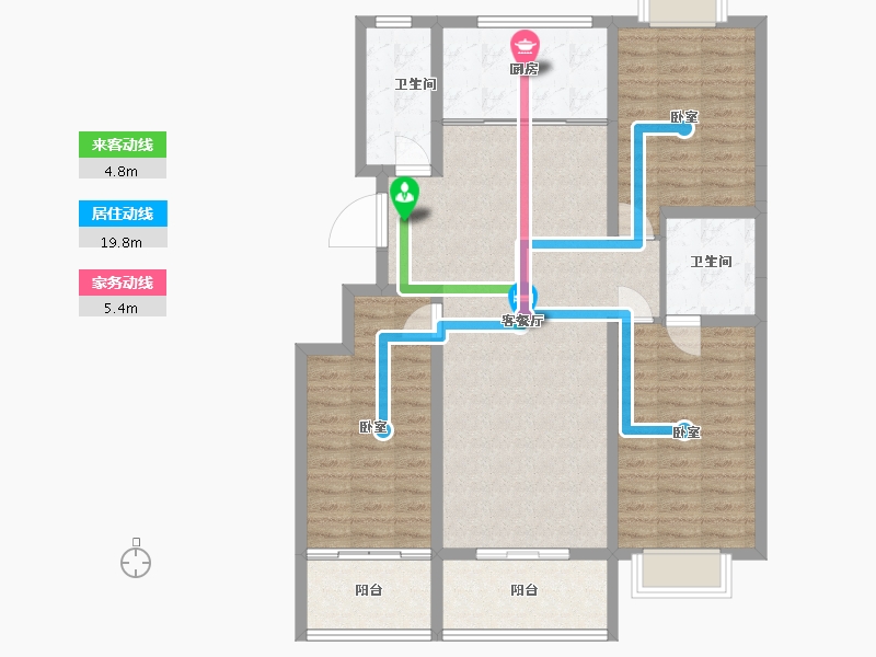 河北省-沧州市-银河御府-110.93-户型库-动静线