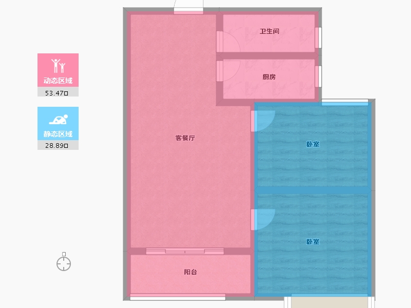 安徽省-马鞍山市-宝龙华庭-73.62-户型库-动静分区